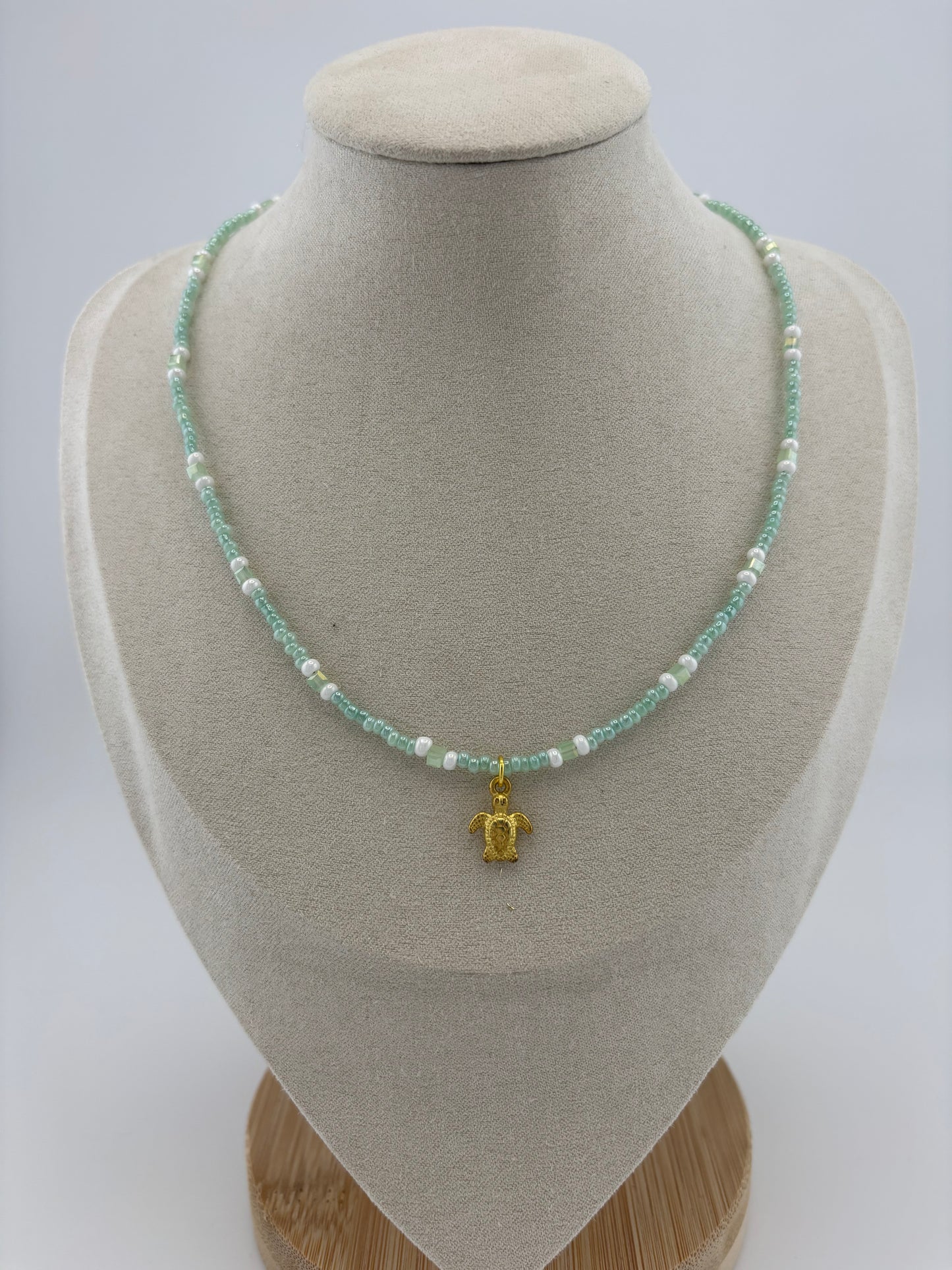 Tiny Turquoise Turtle Choker