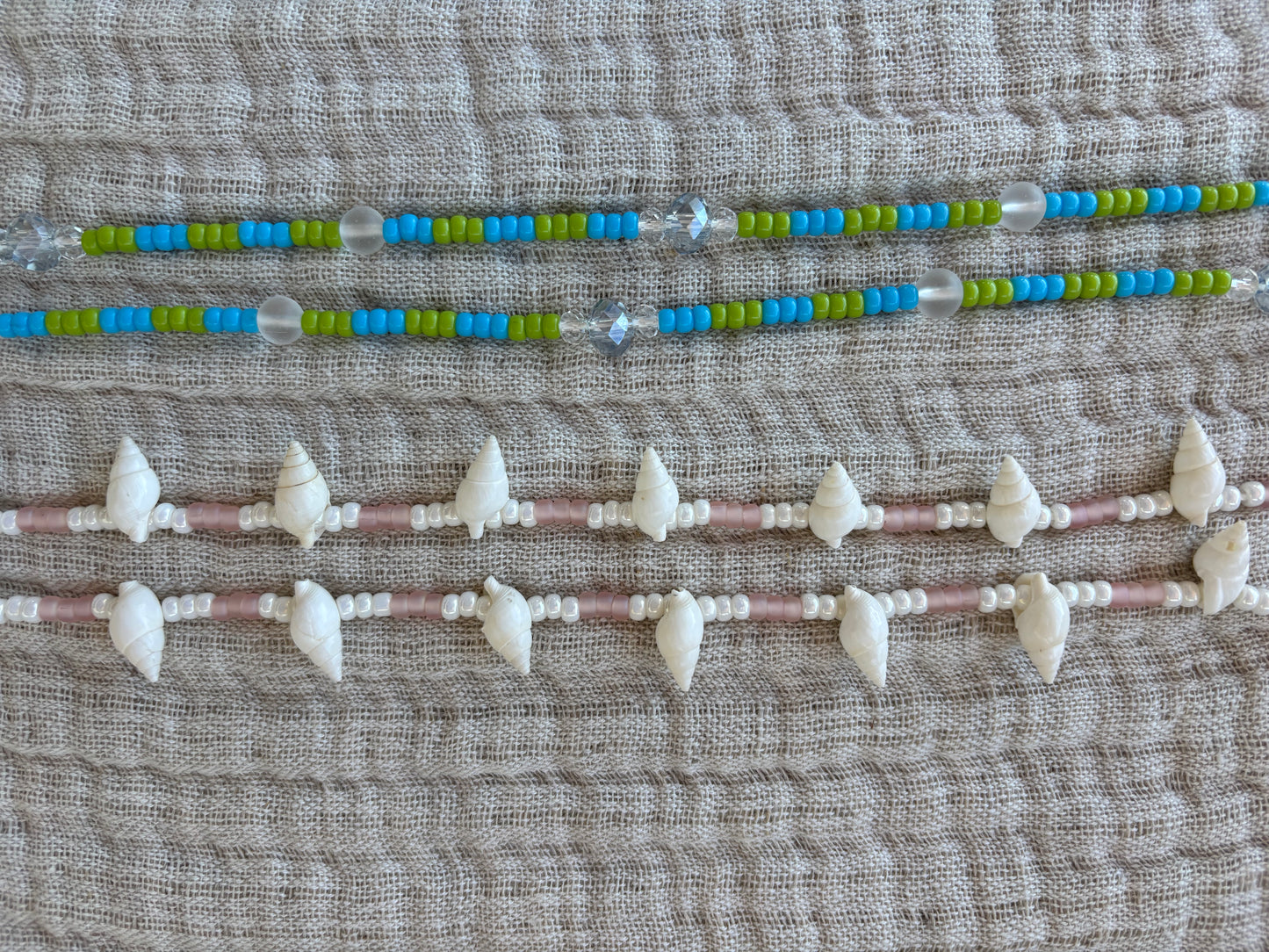 Marina Waist Beads (up to 45in)